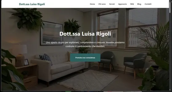 Anteprima di Professionisti della salute mentale: Sito Web Template One-Page