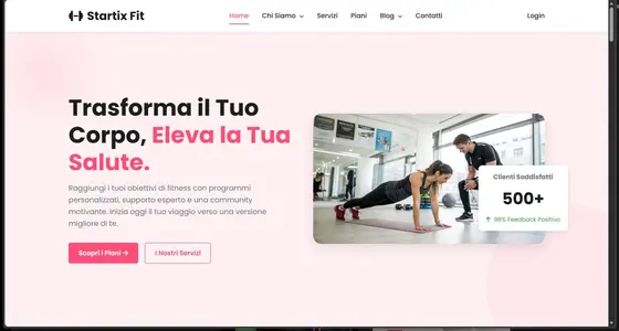 Anteprima di Sito Web Personal Trainer - Template One-Page HTML CSS JS