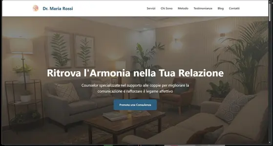 Anteprima di Counselor - Sito web Template One page